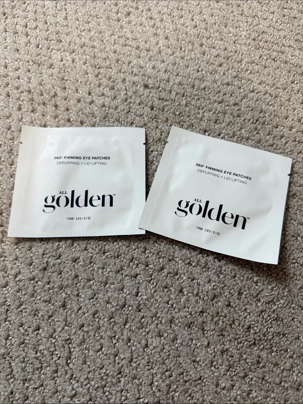 All golden 360 firming eye patches (2 pairs)